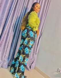 Artistic embroidered two-piece top set 6B